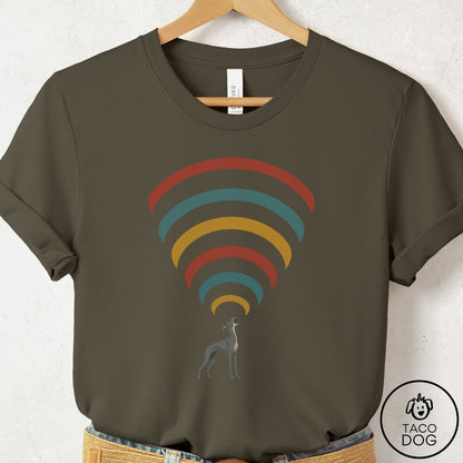 Italian Greyhound Whippet Decibel T-Shirt Army Taco-Dog