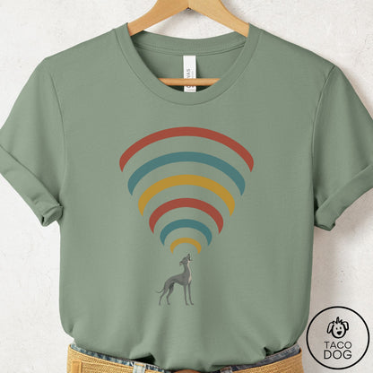 Italian Greyhound Whippet Decibel T-Shirt Sage Taco-Dog