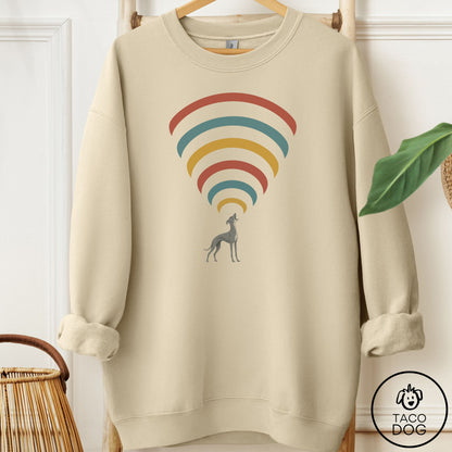 Italian Greyhound Whippet Decibel Sweatshirt Sand Taco-Dog