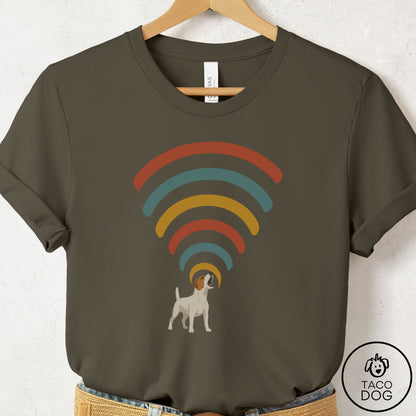 Jack Russell Decibel T-Shirt Army Taco-Dog