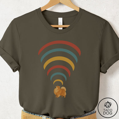 Pomeranian Decibel T-Shirt Army Taco-Dog