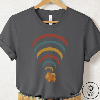 Pomeranian Decibel T-Shirt Asphalt Taco-Dog