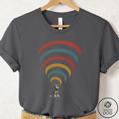 Schnauzer Decibel T-Shirt Asphalt Taco-Dog
