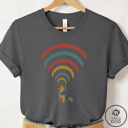 Yorkshire Terrier Yorkie Decibel T-Shirt Asphalt Taco-Dog