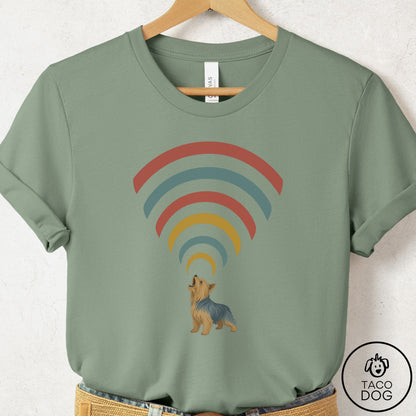 Yorkshire Terrier Yorkie Decibel T-Shirt Sage Taco-Dog