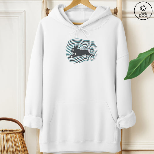 French Bulldog Frenchie Disturbance Hoodie White Taco-Dog