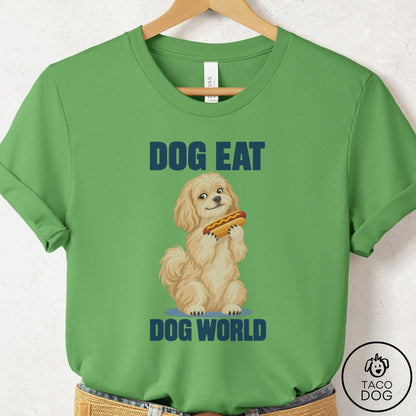 Havanese Dog Eat Dog T-Shirt Leaf Taco-Dog