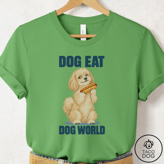Havanese Dog Eat Dog T-Shirt Leaf Taco-Dog
