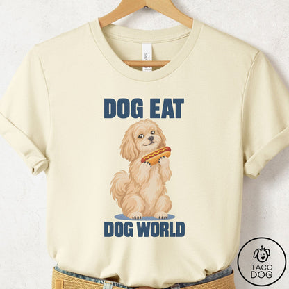 Havanese Dog Eat Dog T-Shirt Natural Taco-Dog