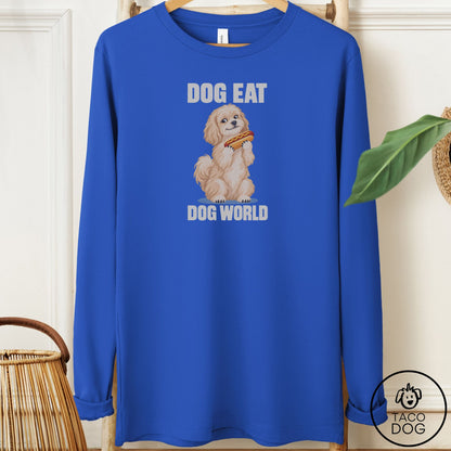 Havanese Dog Eat Dog Long Sleeve Tee True Royal Taco-Dog