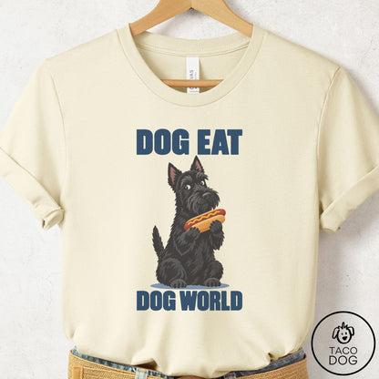 Scottie Dog Eat Dog T-Shirt Natural Taco-Dog