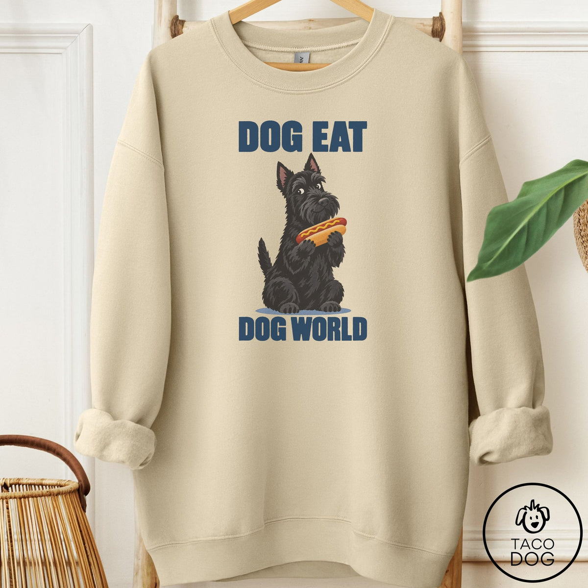Scottie Dog Eat Dog Sweatshirt Sand Taco-Dog