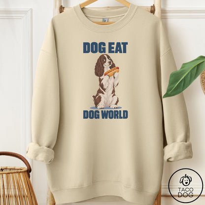 Springer Spaniel Dog Eat Dog Sweatshirt Sand Taco-Dog