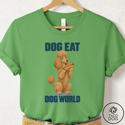 Poodle Dog Eat Dog T-Shirt Leaf Taco-Dog