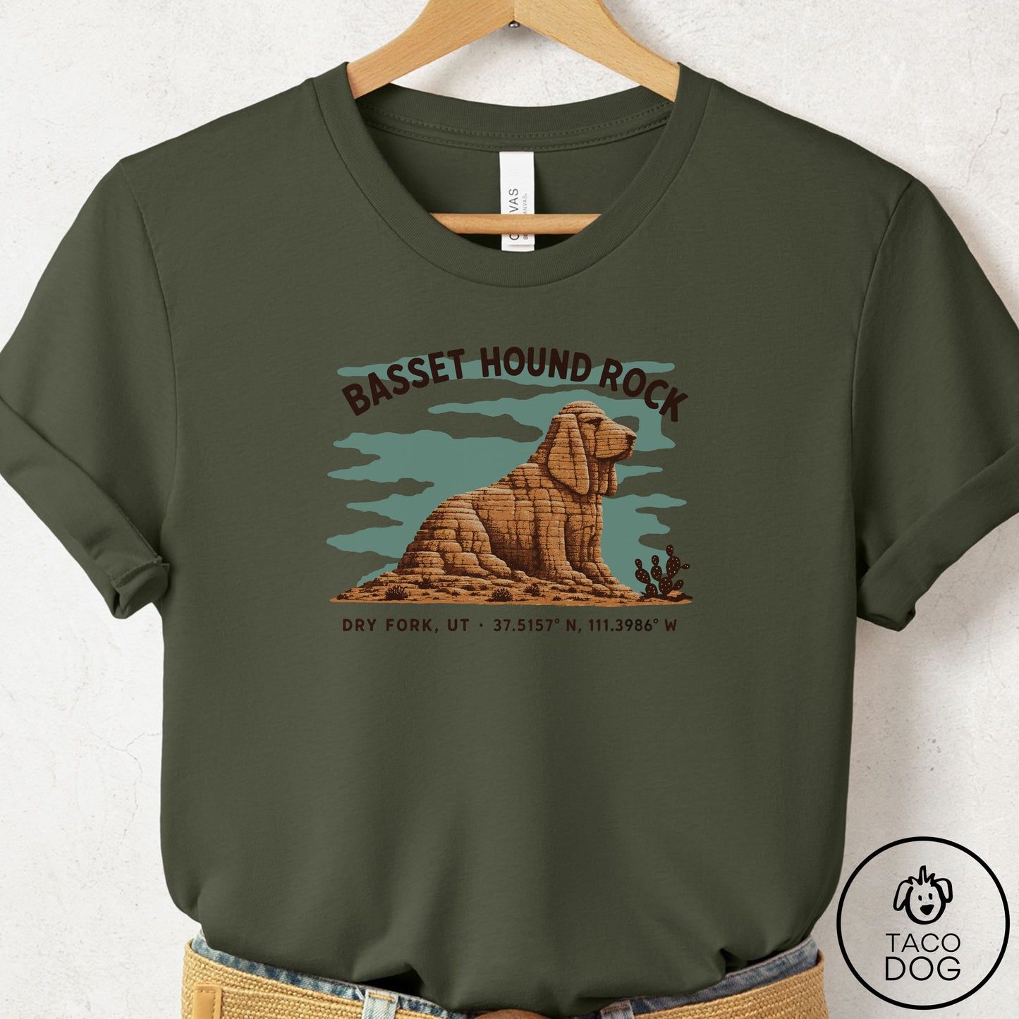 Basset Hound Dog Rock T-Shirt