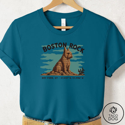 Boston Terrier Dog Rock T-Shirt