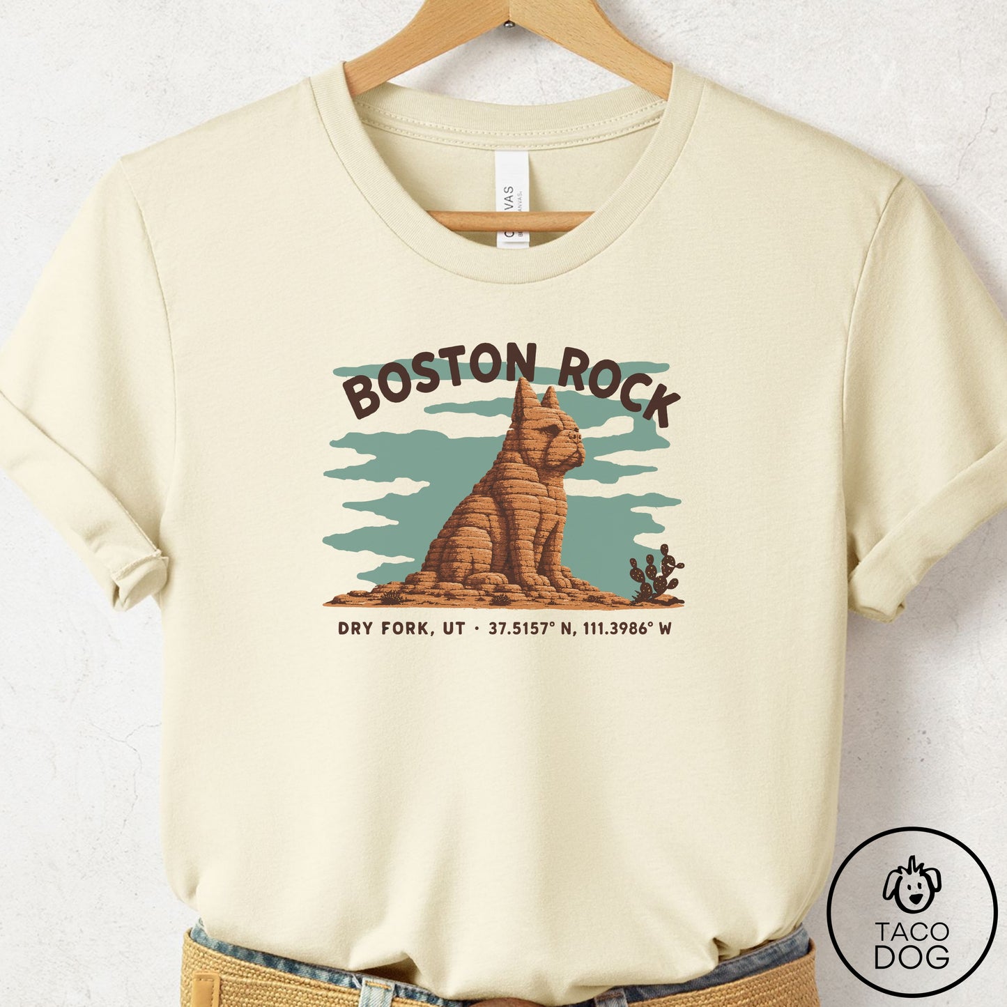 Boston Terrier Dog Rock T-Shirt