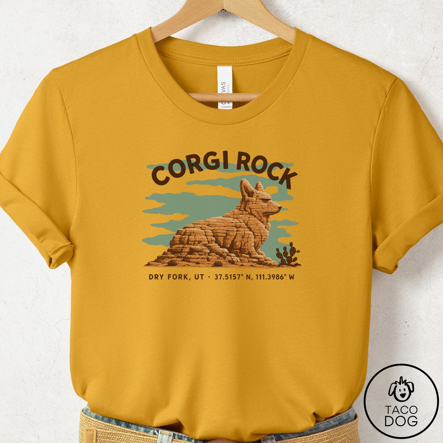Corgi Dog Rock T-Shirt