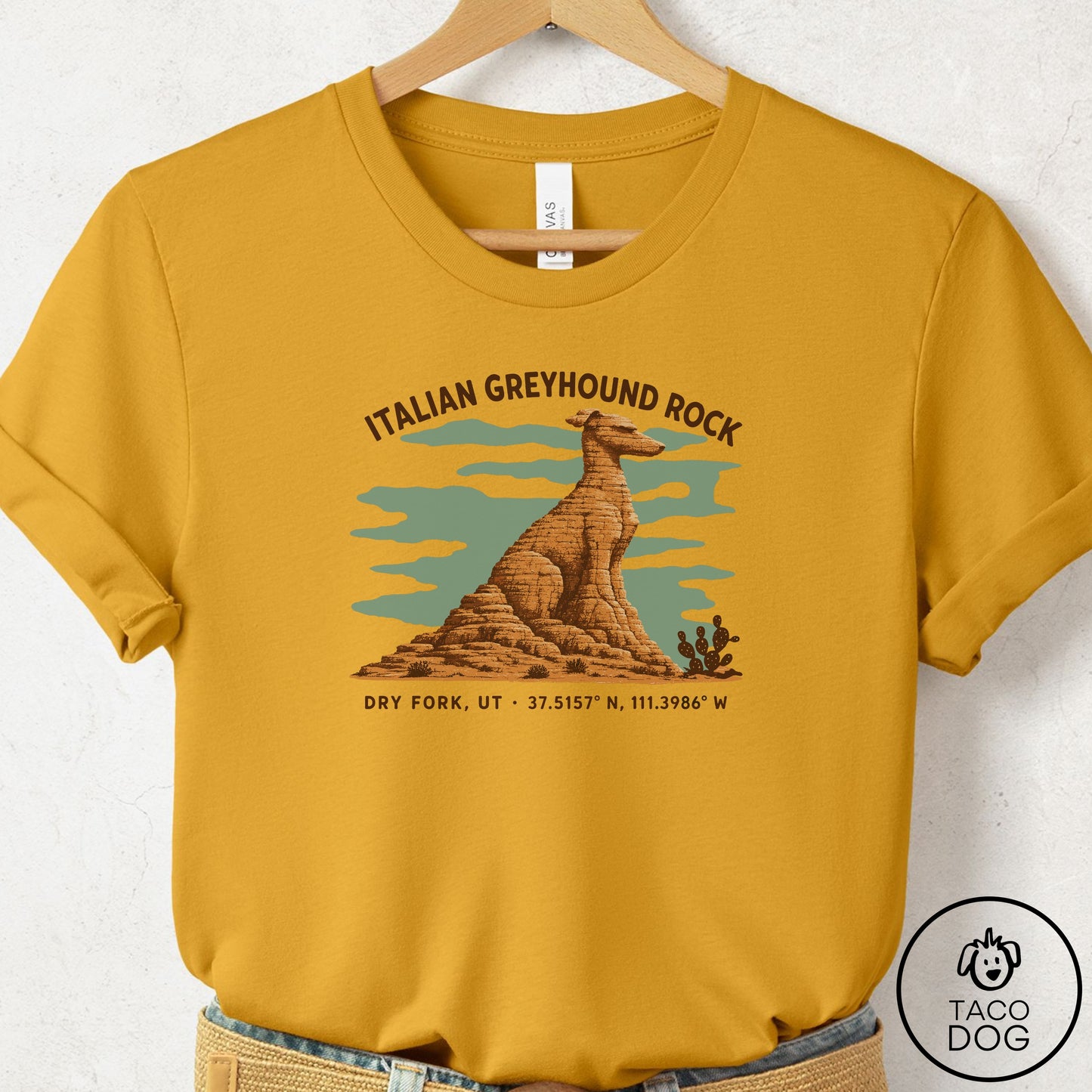 Italian Greyhound Whippet Dog Rock T-Shirt