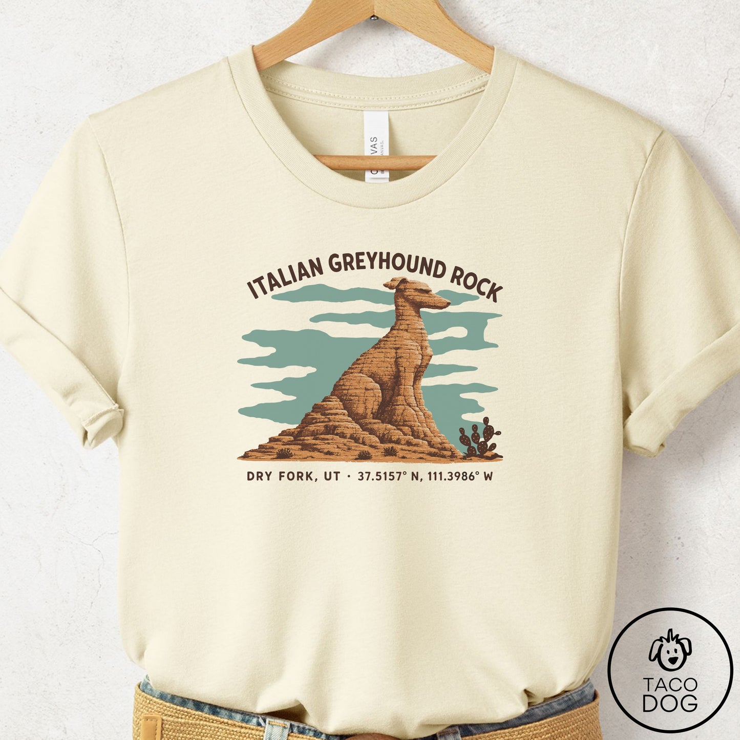 Italian Greyhound Whippet Dog Rock T-Shirt