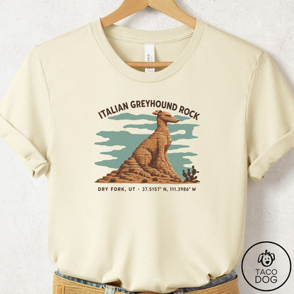 Italian Greyhound Whippet Dog Rock T-Shirt