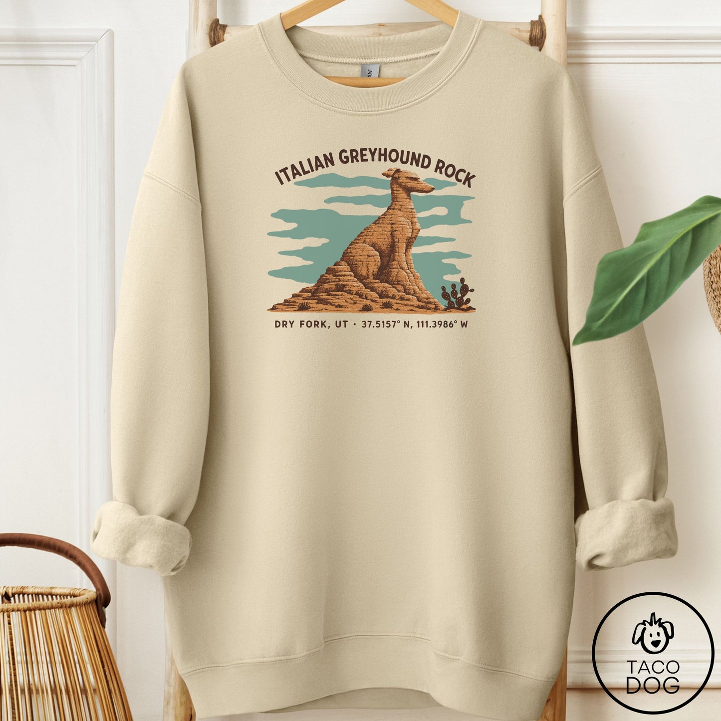 Italian Greyhound Whippet Dog Rock Sweatshirt