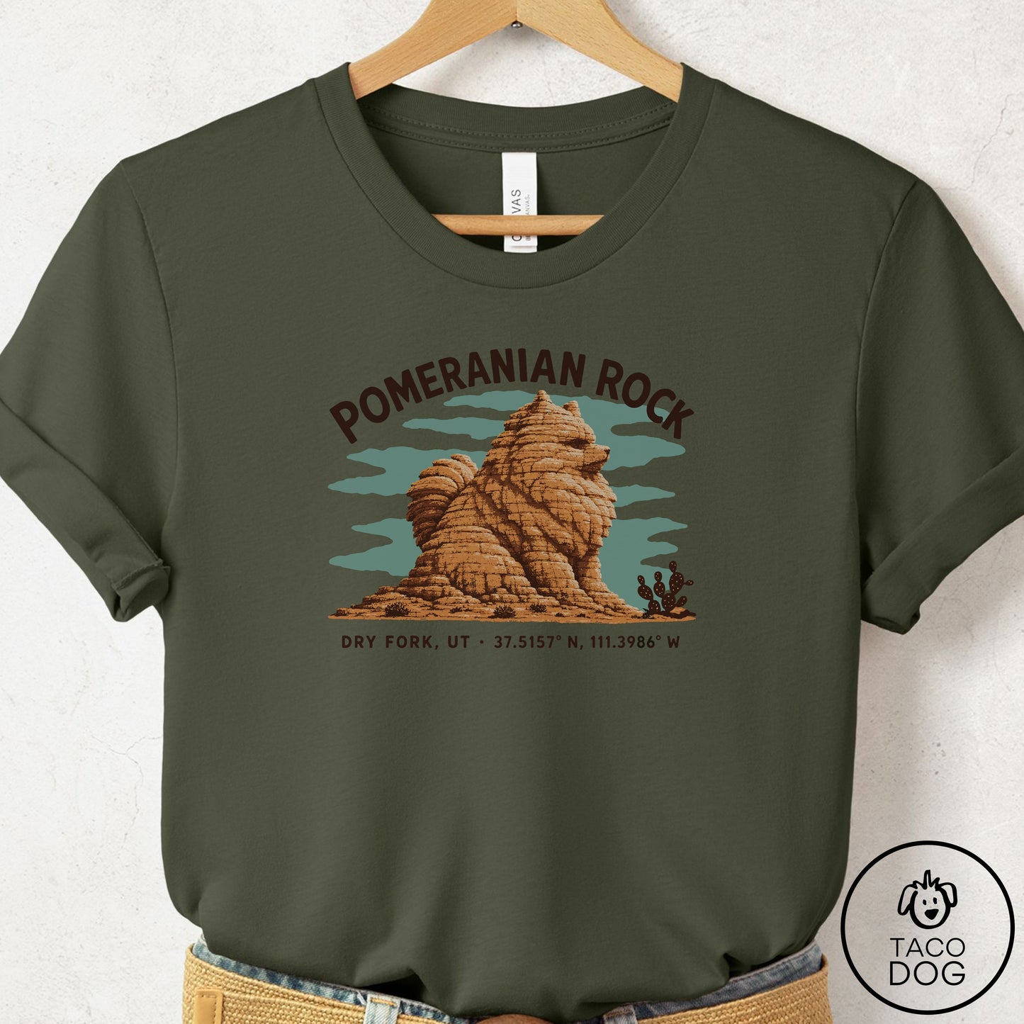 Pomeranian Dog Rock T-Shirt