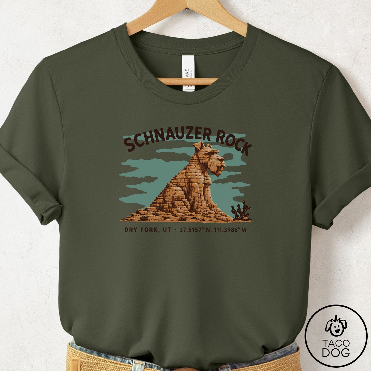 Schnauzer Dog Rock T-Shirt
