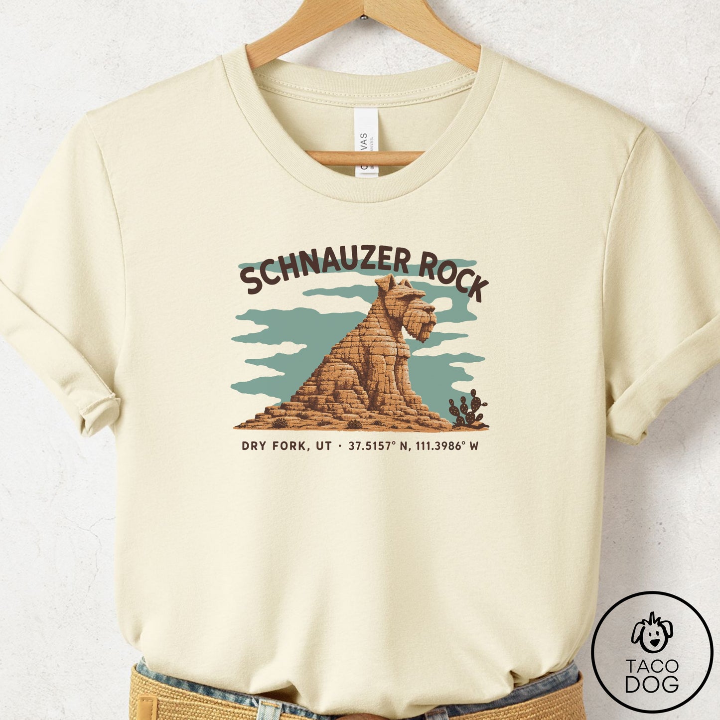 Schnauzer Dog Rock T-Shirt