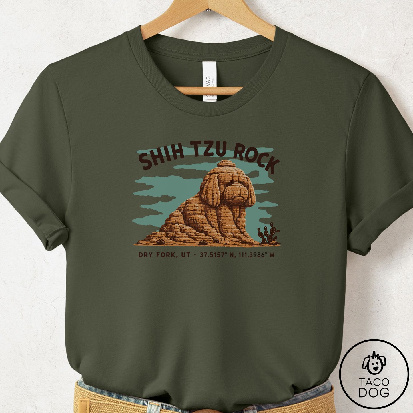 Shih Tzu Dog Rock T-Shirt