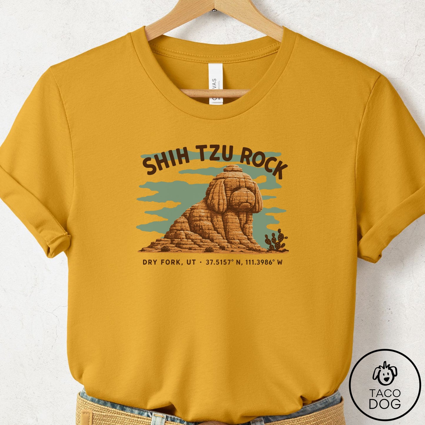 Shih Tzu Dog Rock T-Shirt