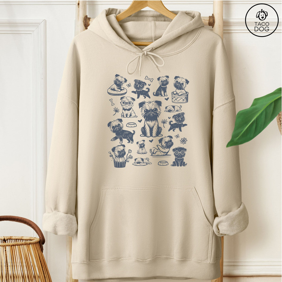 Brussels Griffon Doodles Hoodie