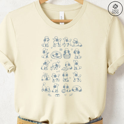 Poodle Doodles T-Shirt Natural Taco-Dog