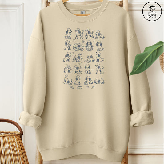 Poodle Doodles Sweatshirt Sand Taco-Dog