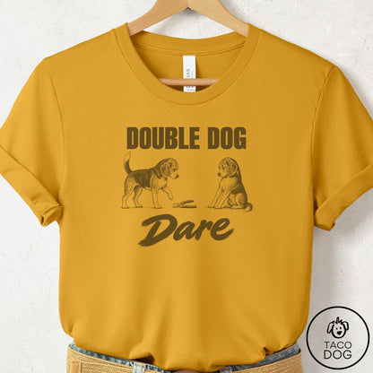 Beagle Double Dog Dare T-Shirt Mustard Taco-Dog