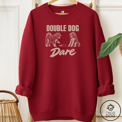 Havanese Double Dog Dare Sweatshirt Garnet Taco-Dog
