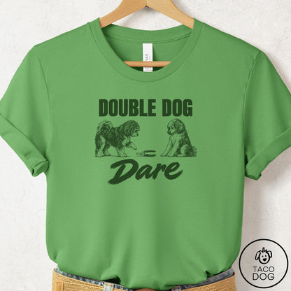 Havanese Double Dog Dare T-Shirt Leaf Taco-Dog