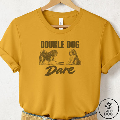 Havanese Double Dog Dare T-Shirt Mustard Taco-Dog