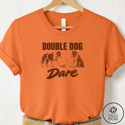 Pitbull Double Dog Dare T-Shirt Burnt Orange Taco-Dog