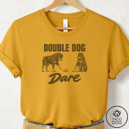 Rottweiler Double Dog Dare T-Shirt Mustard Taco-Dog