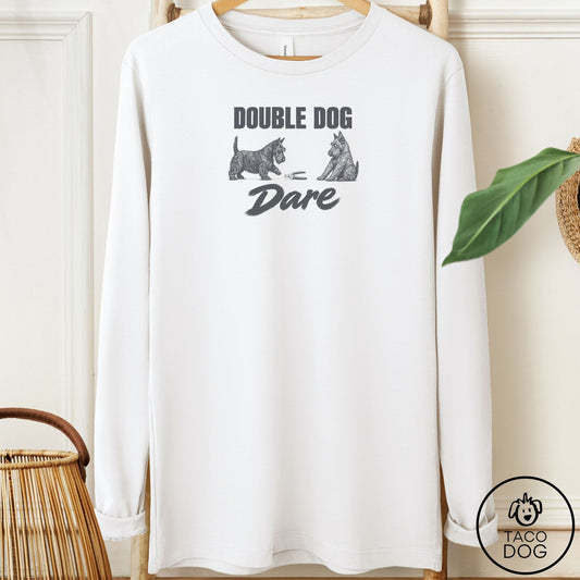 Scottie Double Dog Dare Long Sleeve Tee White Taco-Dog