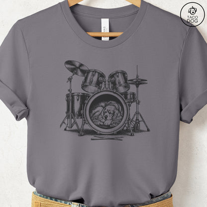 Cocker Spaniel Drum T-Shirt Storm Taco-Dog