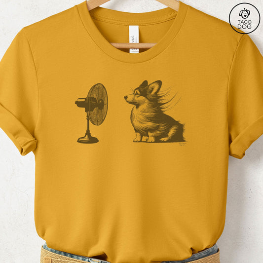 Corgi Fan T-Shirt Mustard Taco-Dog