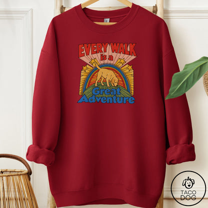 Labrador Retriever Every Walk Sweatshirt Garnet Taco-Dog