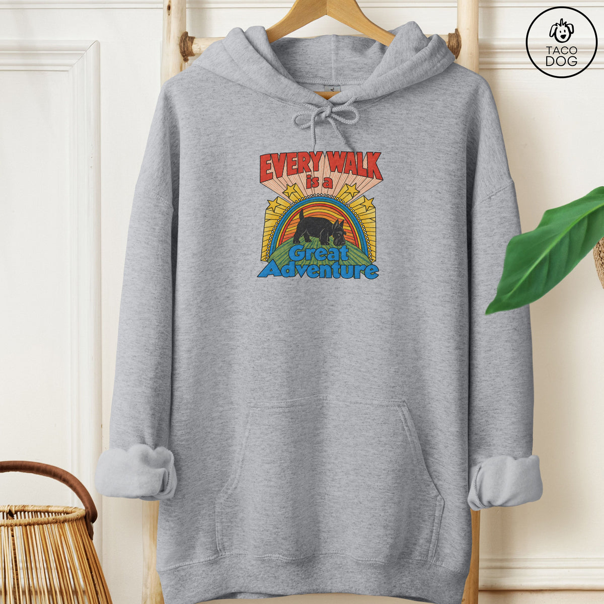 Scottie Every Walk Hoodie Graphite Heather Taco-Dog