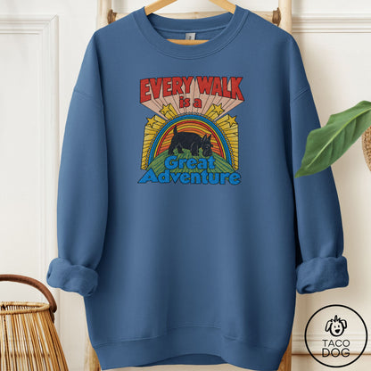 Scottie Every Walk Sweatshirt Indigo Blue Taco-Dog