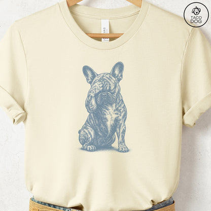 French Bulldog Frenchie Facepalm T-Shirt Natural Taco-Dog