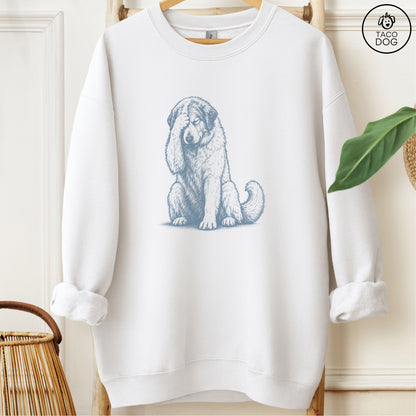 Great Pyrenees Facepalm Sweatshirt White Taco-Dog