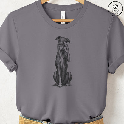Italian Greyhound Whippet Facepalm T-Shirt Storm Taco-Dog
