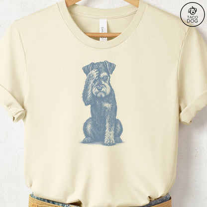 Schnauzer Facepalm T-Shirt Natural Taco-Dog